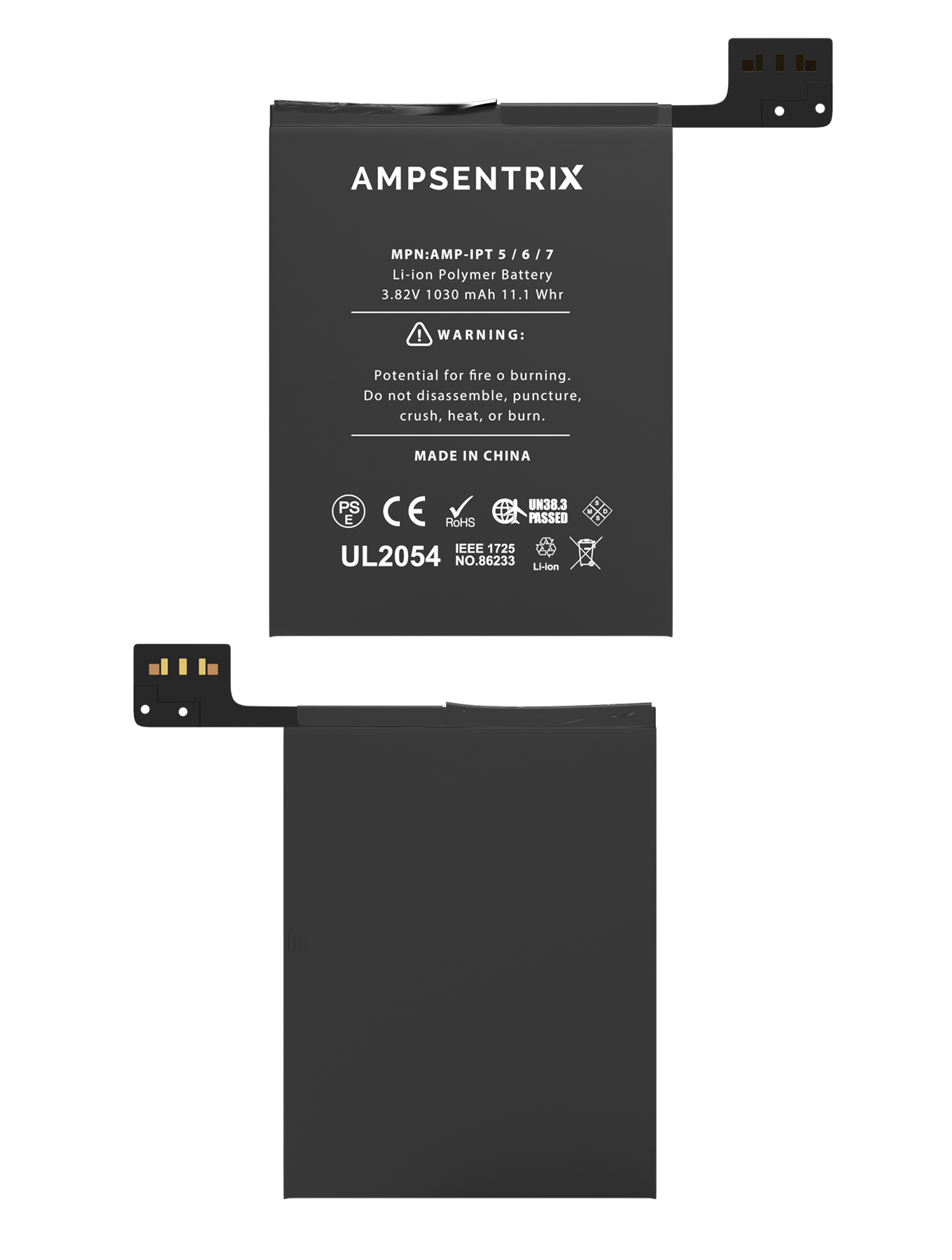 REPLACEMENT BATTERY COMPATIBLE FOR IPOD TOUCH 5 / TOUCH 6 / TOUCH 7 (AMPSENTRIX)