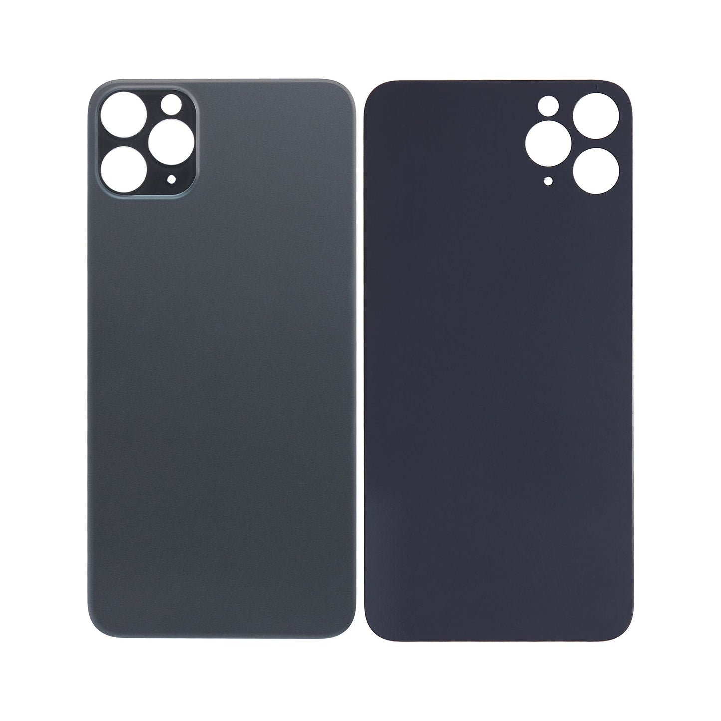 BACK GLASS WITH 3M ADHESIVE COMPATIBLE FOR IP 11 PRO MAX (NO LOGO) (SPACE GRAY)