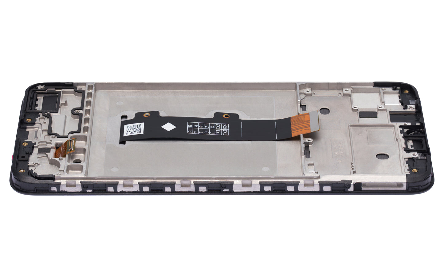 LCD ASSEMBLY WITH FRAME COMPATIBLE FOR MOTOROLA MOTO E20 (XT2155 / 2021) (REFURBISHED) (BLACK)