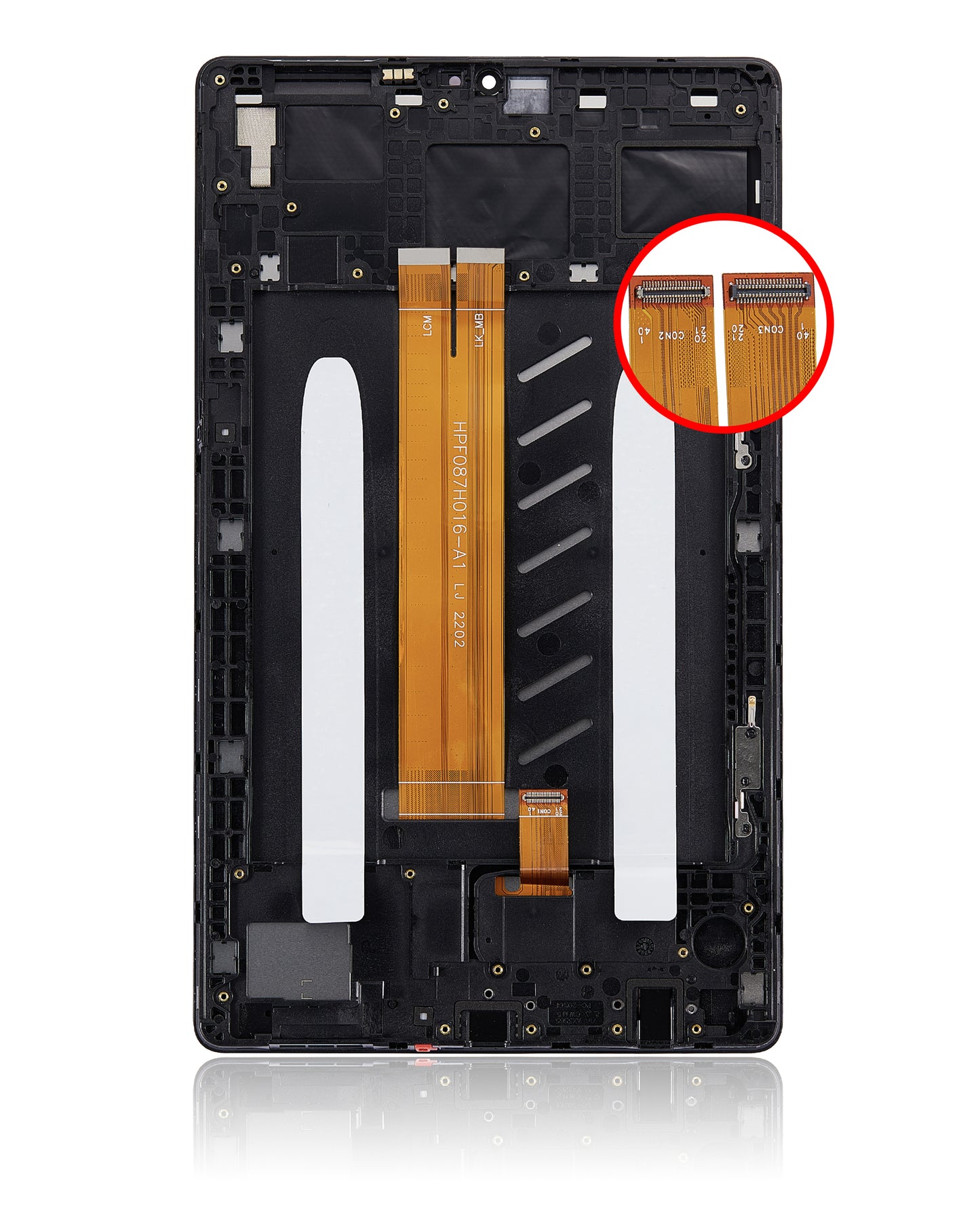 LCD ASSEMBLY WITH FRAME FOR SAMSUNG GALAXY TAB A7 LITE 8.7" (2021) (T225 / T227) (4G VERSION) (BLACK)