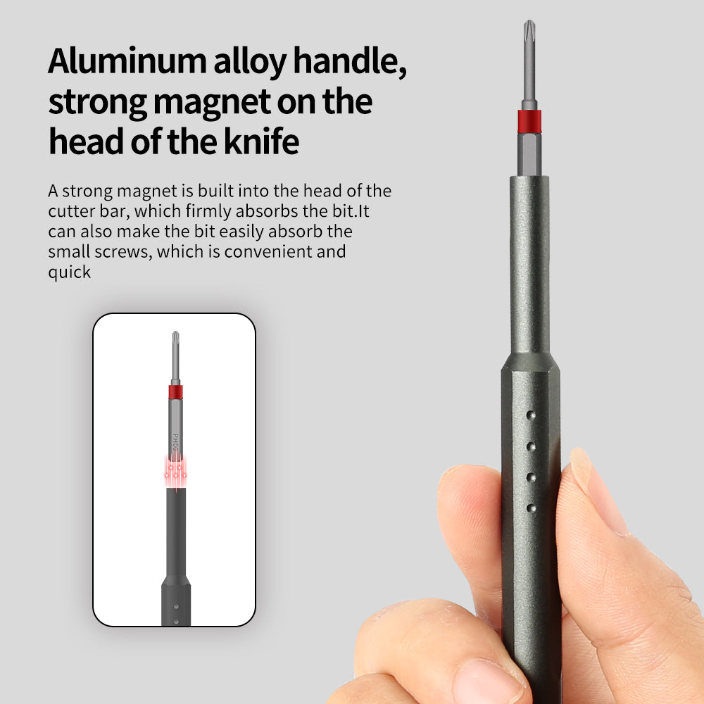 Magnetic Screwdriver Set With 28 Bits (31 In 1)