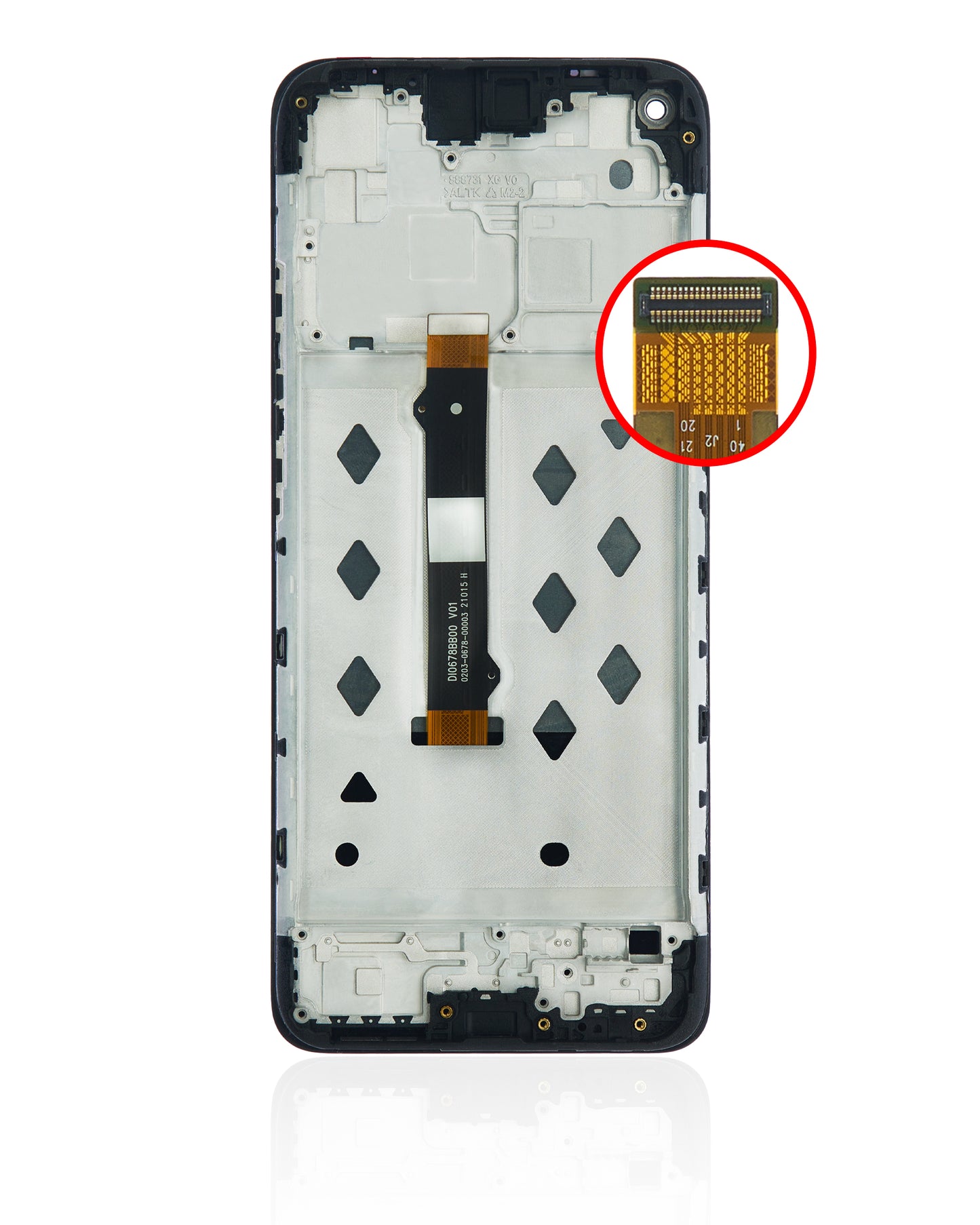 LCD Assembly With Frame Compatible For Motorola Moto G9 Power (XT2091 / 2020) (Refurbished) (All Colors)