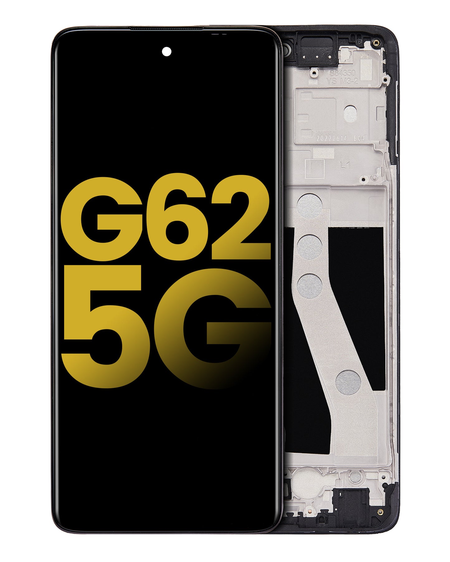 LCD ASSEMBLY WITH FRAME FOR MOTOROLA MOTO G62 5G (XT2223 / 2022) (REFURBISHED)