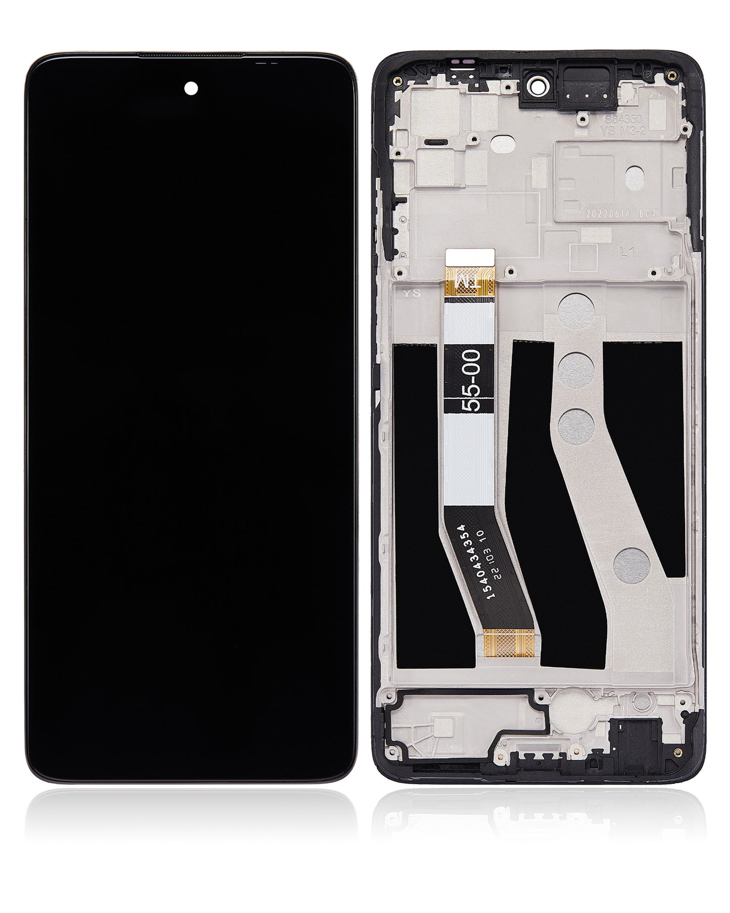 LCD ASSEMBLY WITH FRAME FOR MOTOROLA MOTO G62 5G (XT2223 / 2022) (REFURBISHED)