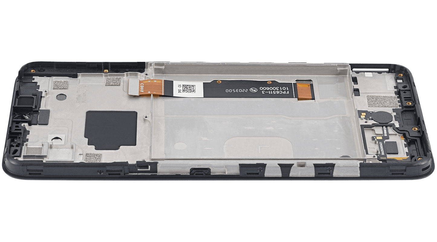 LCD ASSEMBLY WITH FRAME COMPATIBLE FOR TCL 30 XE 5G (REFURBISHED)