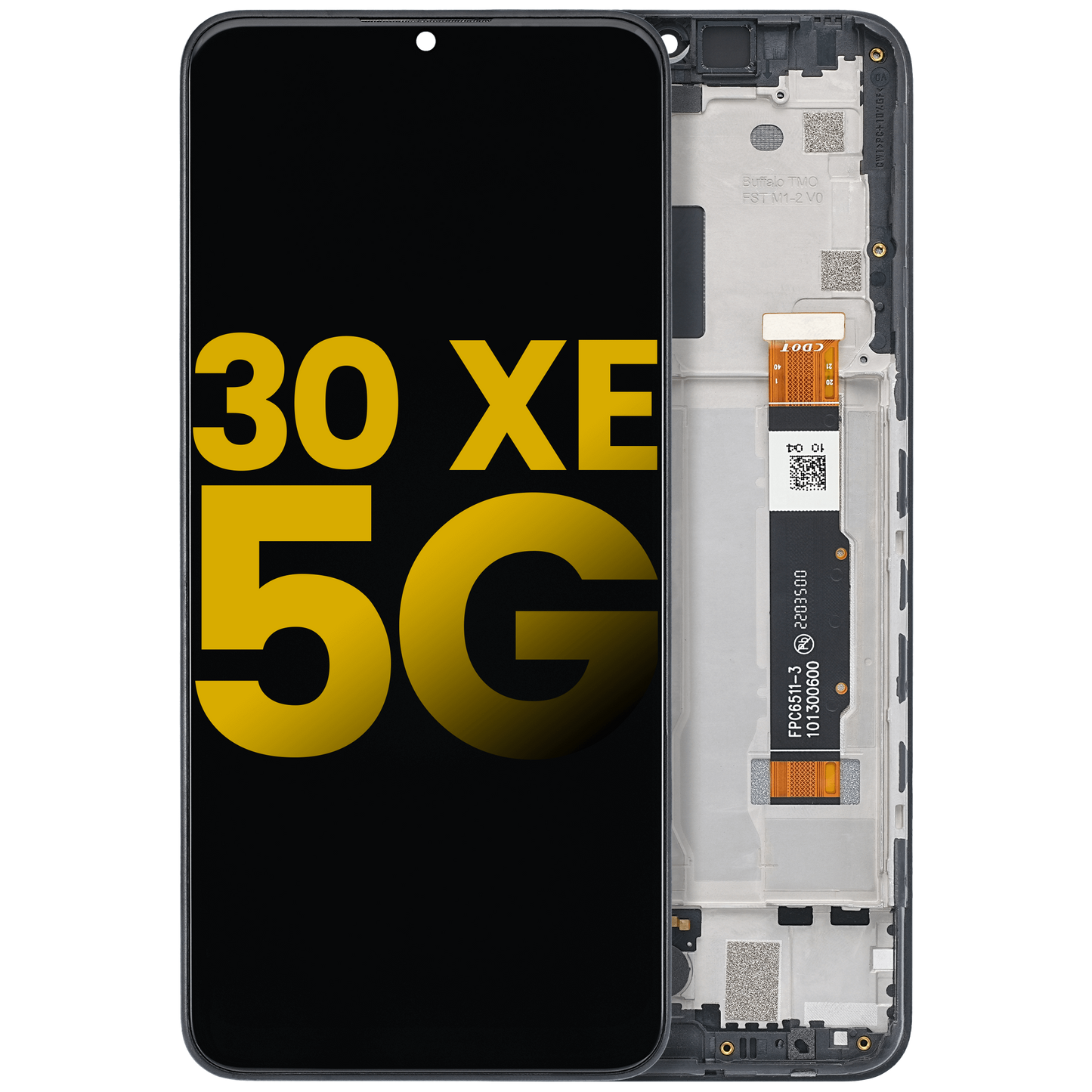 LCD ASSEMBLY WITH FRAME COMPATIBLE FOR TCL 30 XE 5G (REFURBISHED)