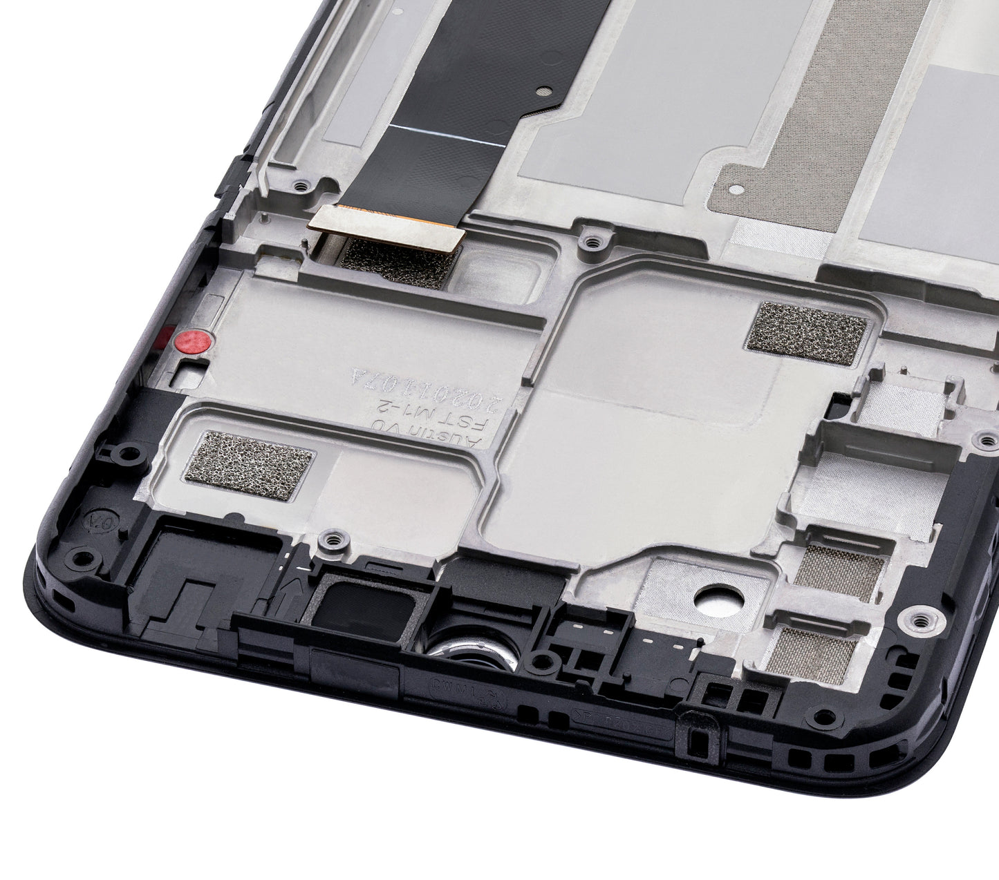LCD ASSEMBLY WITH FRAME COMPATIBLE FOR TCL 20 SE (REFURBISHED) (NUIT BLACK)