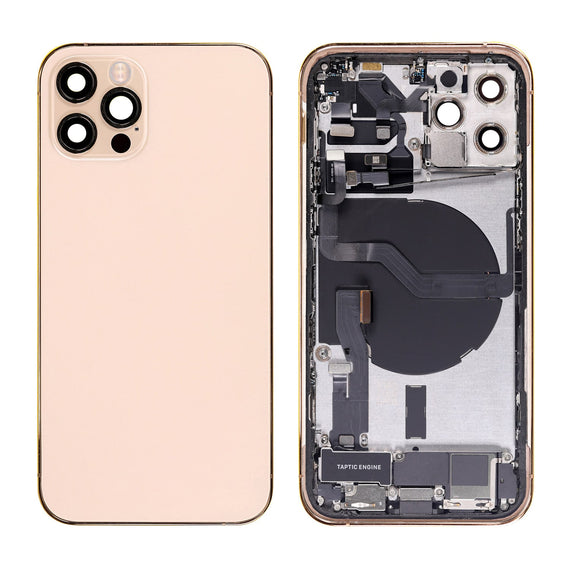 OEM PULL - BACK HOUSING FOR iPhone 12 PRO (NO LOGO) -GOLD