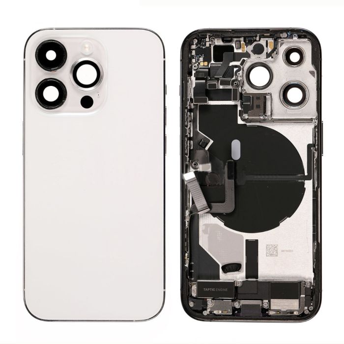 OEM PULL - BACK HOUSING FOR iPhone 14 PRO MAX - WHITE (NO LOGO)