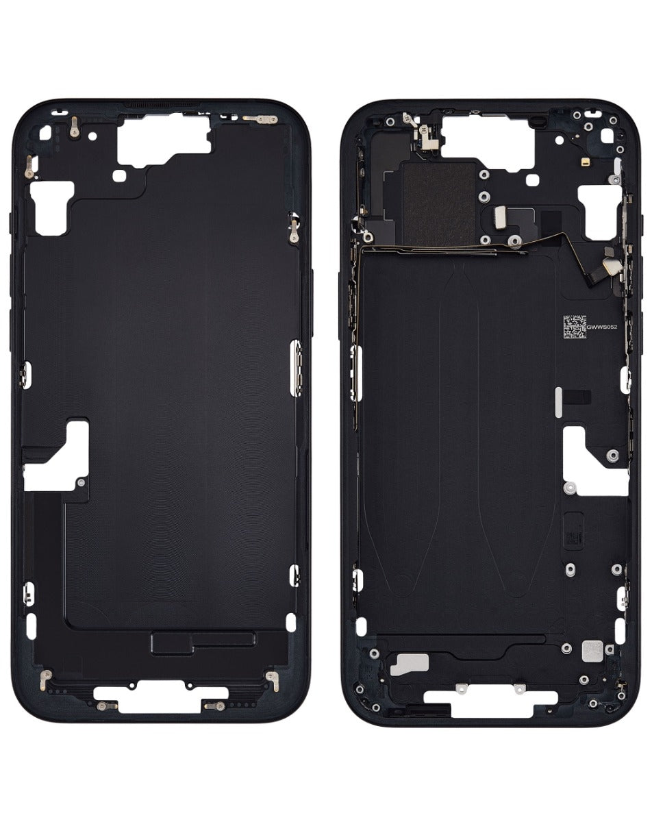 Middle Frame with Small Parts for iPhone 15 Plus (BLACK) (US Version)
