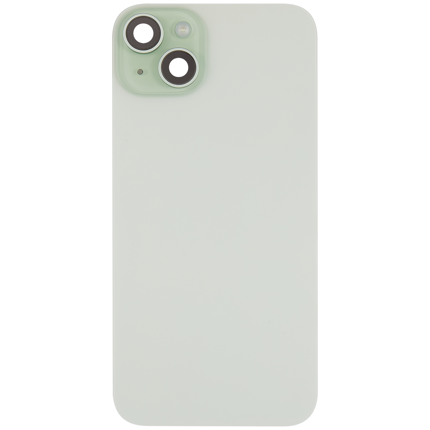 Back Glass With Steel Plate Compatible For iP 15 (Green) (NO LOGO)