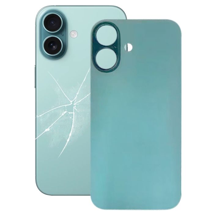 Replacement For iPhone 16 Back Glass Panel With Magsafe Magnet- Dark cyan (NO LOGO)