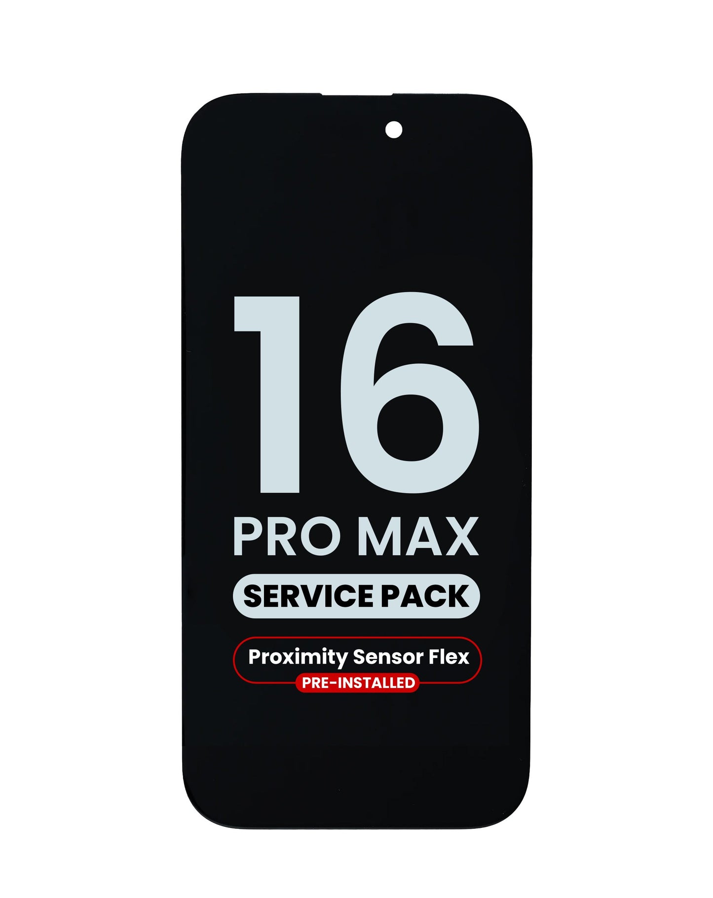 OLED Assembly with Proximity Sensor Flex Pre-Installed for iPhone 16 Pro Max (Service Pack)