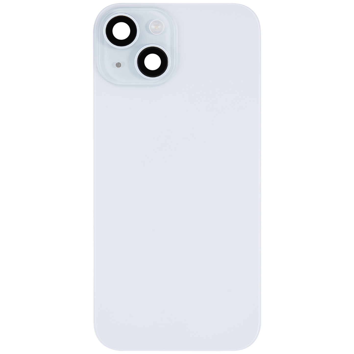 Back Glass With Steel Plate Compatible For iP 15 (Blue)(NO LOGO)