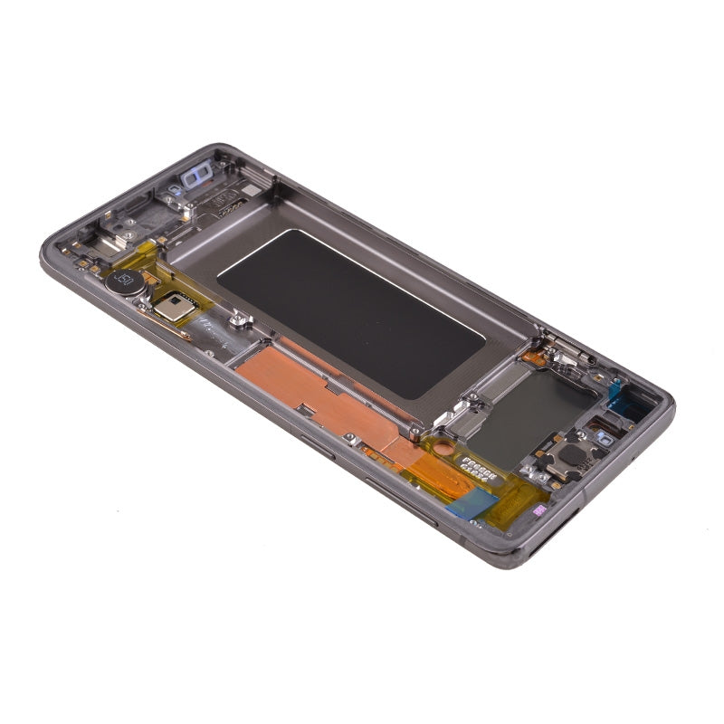 Samsung Galaxy S10 Lcd Assembly With Frame (Without Finger Print Sensor) (Aftermarket) (Prism /