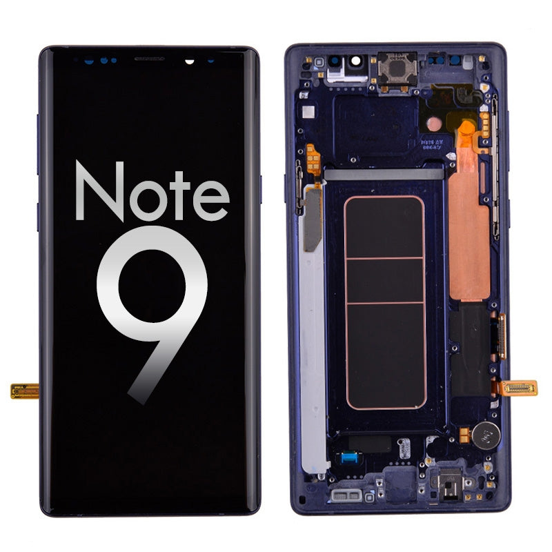 Oled Screen Digitizer With Frame Replacement For Samsung Galaxy Note 9 - Ocean Blue (Aftermarket)