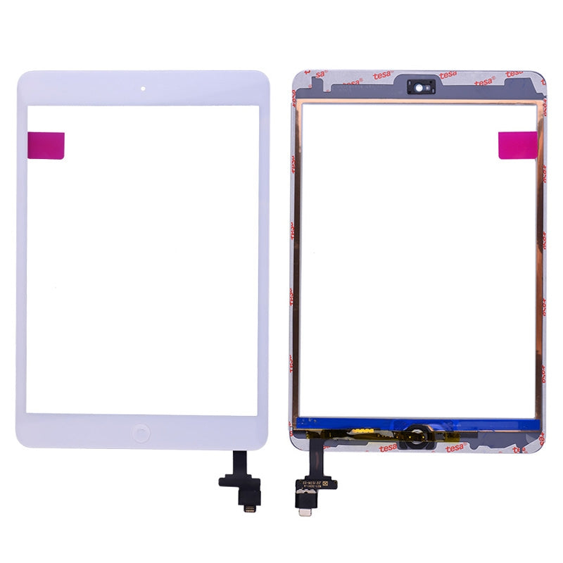 Touch Screen Digitizer Assembly with IC Control Circuit Logic Board and Home Button for IP mini 1/ 2 - White