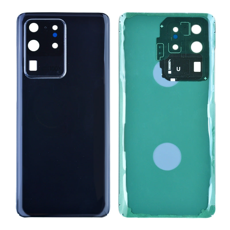 Back Cover with Camera Glass Lens and Adhesive Tape for Galaxy S20 Ultra G988B/ S20 Ultra 5G G988U(for SAMSUNG) - Cosmic Black