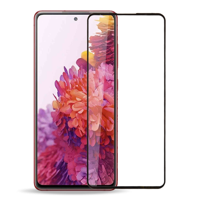 Full Curved Tempered Glass Screen Protector for Samsung Galaxy S20 FE G780 - Black(Retail Packaging)