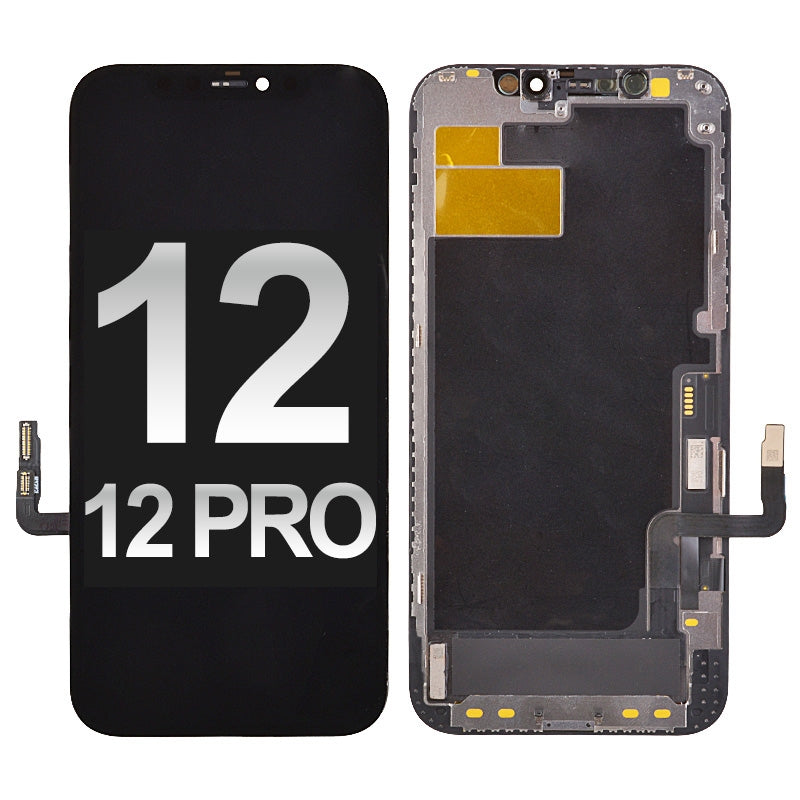 Soft OLED Screen Digitizer Assembly With Frame for iPhone 12/ 12 Pro