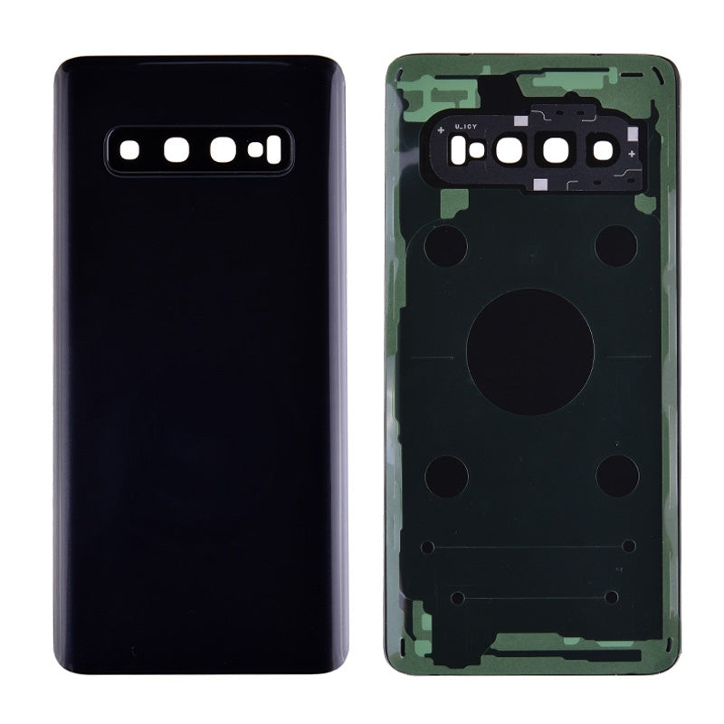 Back Cover with Camera Glass Lens and Adhesive Tape for Samsung Galaxy S10 G973 - Prism Black