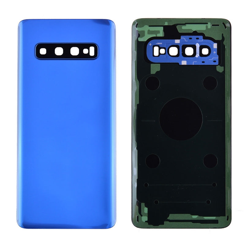 Back Cover with Camera Glass Lens and Adhesive Tape for Samsung Galaxy S10 G973 - Blue