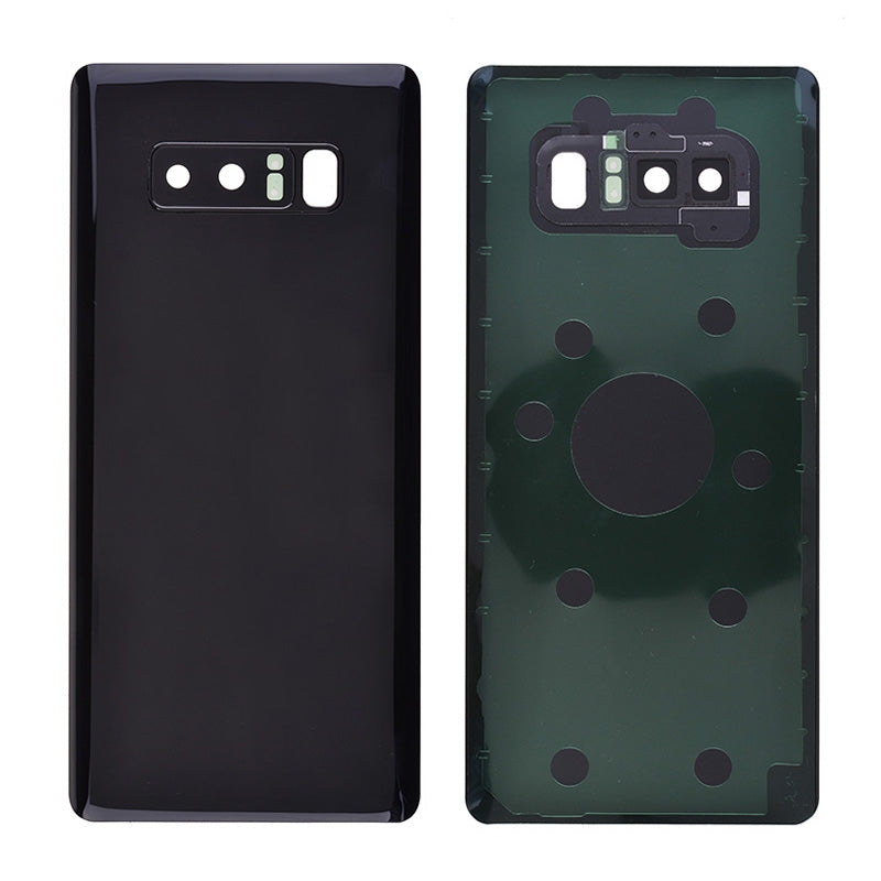 Back Cover with Camera Glass Lens and Adhesive Tape for Samsung Galaxy Note 8 N950(for SAMSUNG and Galaxy Note 8) - Black