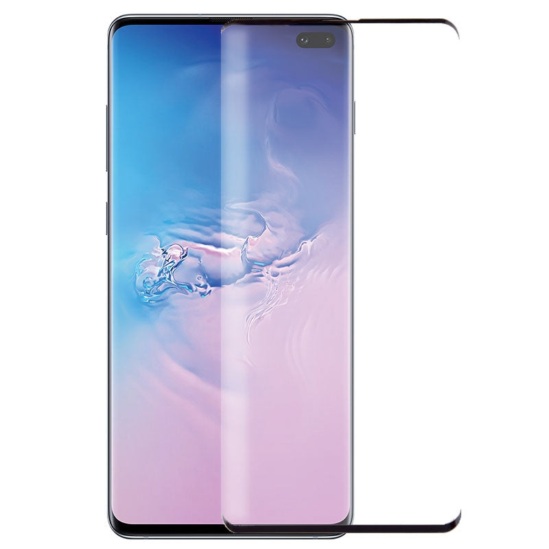 Full Curved Tempered Glass Screen Protector for Samsung Galaxy S10 Plus G975(Retail Packaging)