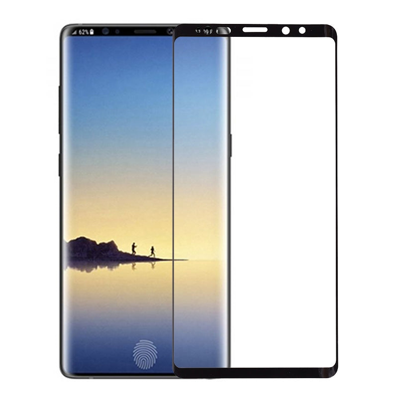Full Curved Tempered Glass Screen Protector for Samsung Galaxy Note 9 N960 - Black (Retail Packaging)