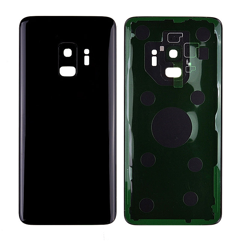 Back Cover with Camera Glass Lens and Adhesive Tape for Samsung Galaxy S9 G960(for SAMSUNG and Galaxy S9) - Black