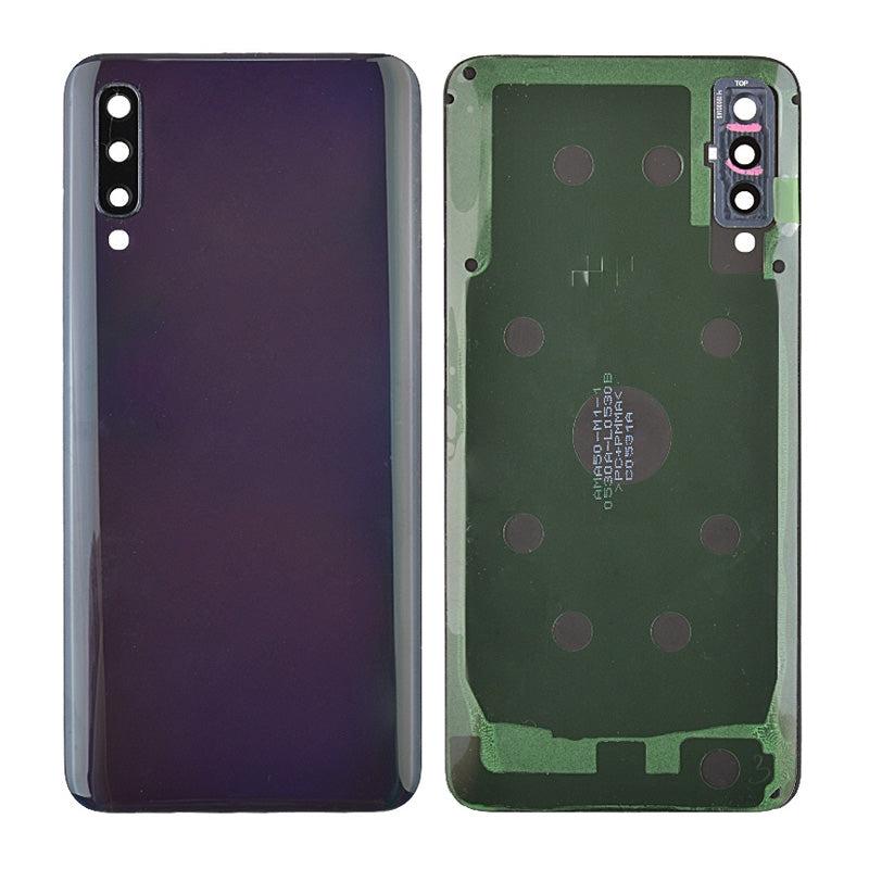 Back Cover with Camera Glass Lens and Adhesive Tape for Samsung Galaxy A50 2019 A505 (for SAMSUNG) - Black