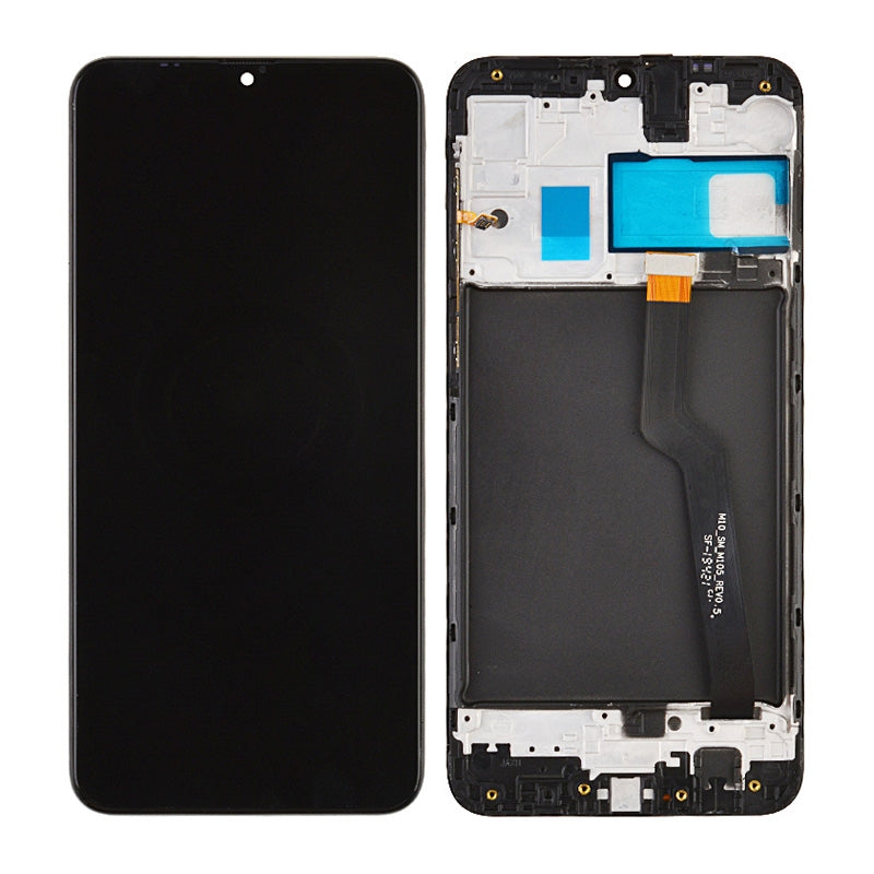 LCD Screen Digitizer Assembly with Frame for Samsung Galaxy A10 (2019) A105 - Black