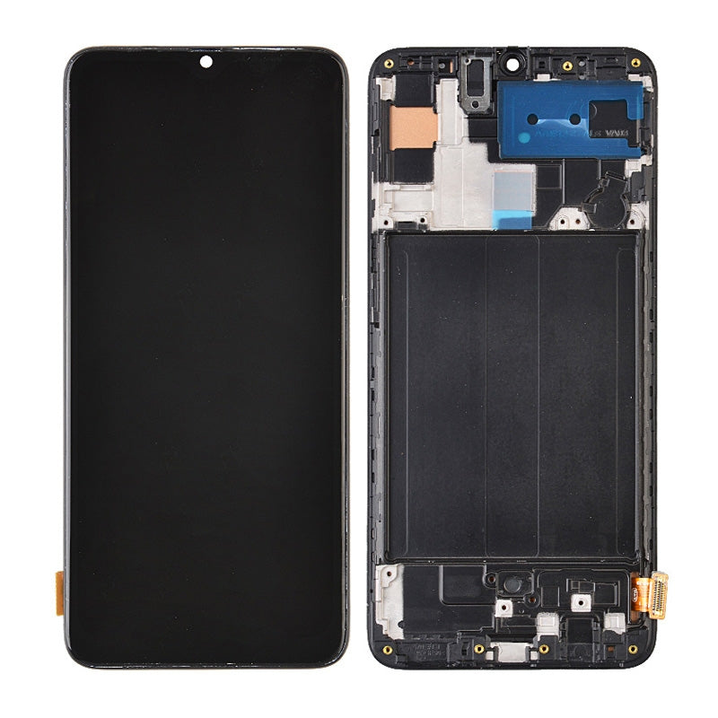 LCD Screen Digitizer Assembly with Frame for Samsung Galaxy A70 (2019) A705 (Incell) - Black