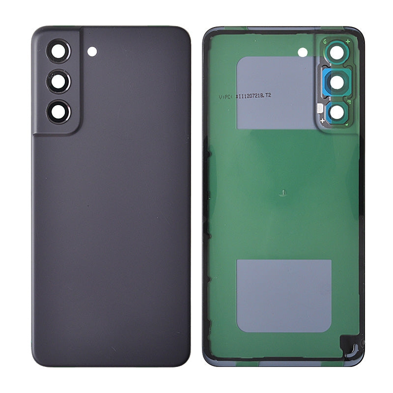 Back Cover with Camera Glass Lens and Adhesive Tape for Samsung Galaxy S21 FE 5G G990(for SAMSUNG) - Graphite