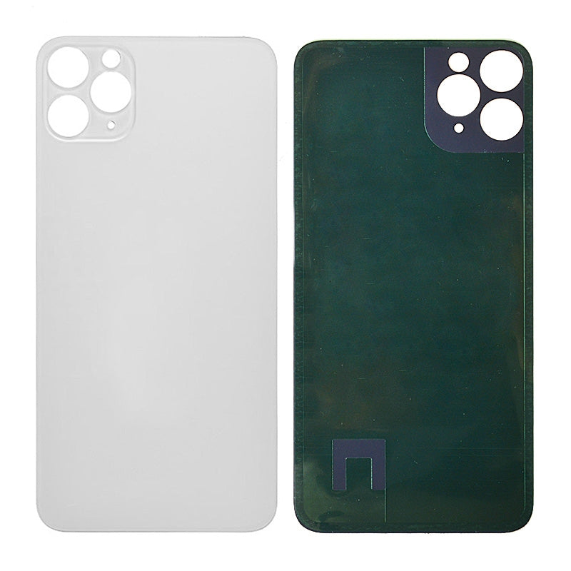 Back Glass Cover with Adhesive for iP 11 Pro Max (NO LOGO) - White