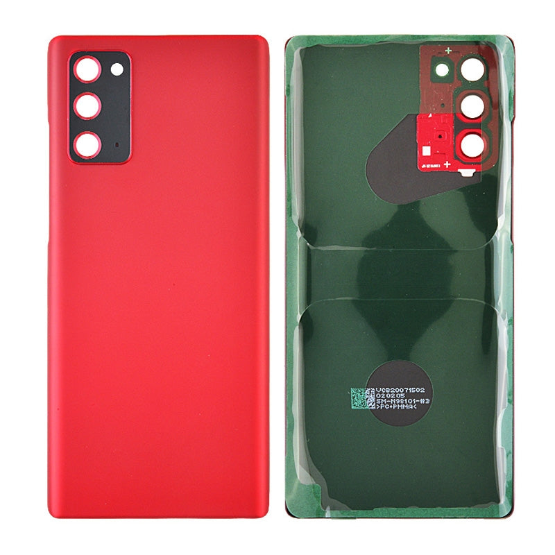 Back Cover with Camera Glass Lens and Adhesive Tape for Samsung Galaxy Note 20 N980/ Note 20 5G N981 (for SAMSUNG) - Mystic Red