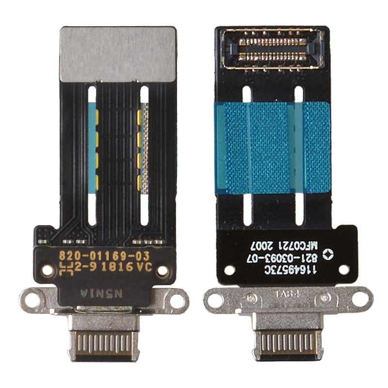 Charging Port with Flex Cable for iP Pro 11 (2021)/ Pro 11 (2022)/ Pro 12.9 (5th Gen)/ Pro 12.9 (6th Gen) - Space Gray