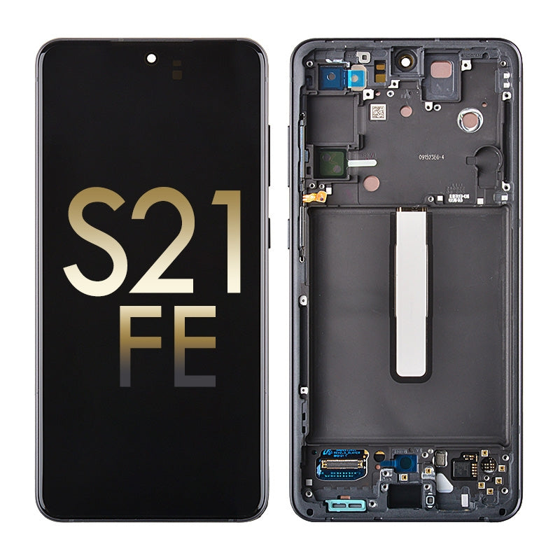 Oled Screen Digitizer Assembly With Frame For Samsung Galaxy S21 Fe 5G G990 (For America