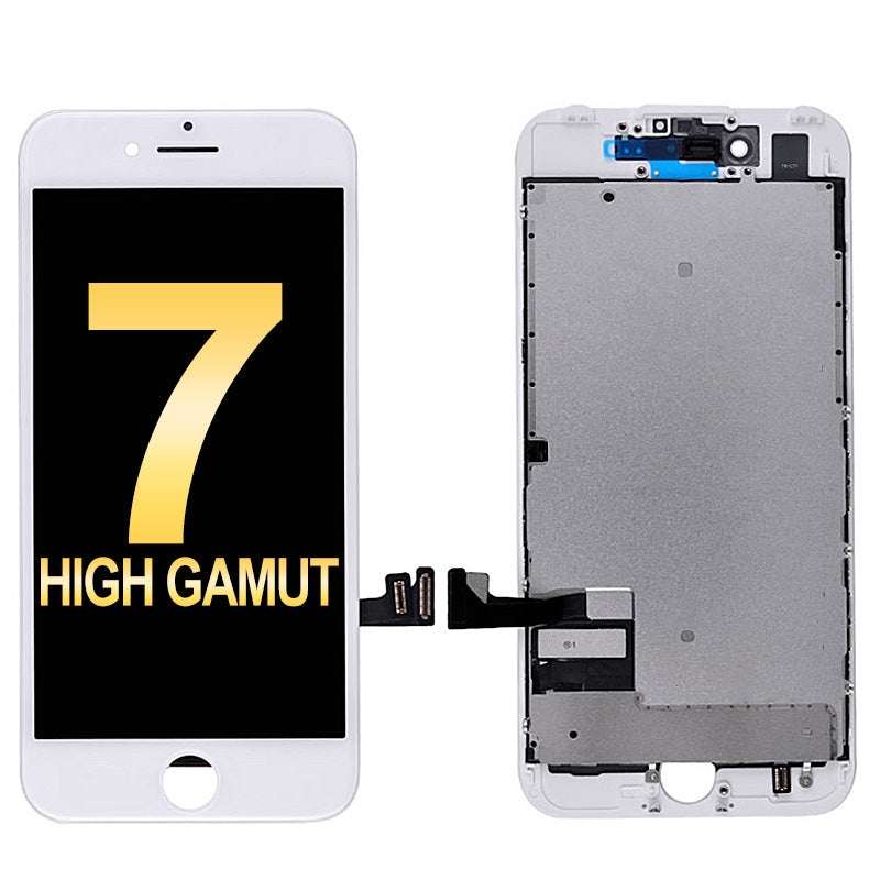 iPhone 7 LCD Assembly w/ Steel Plate (WHITE)