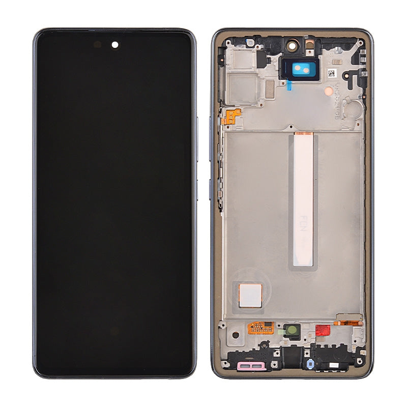 OLED Screen Digitizer Assembly with Frame for Samsung Galaxy A53 5G A536 - Black