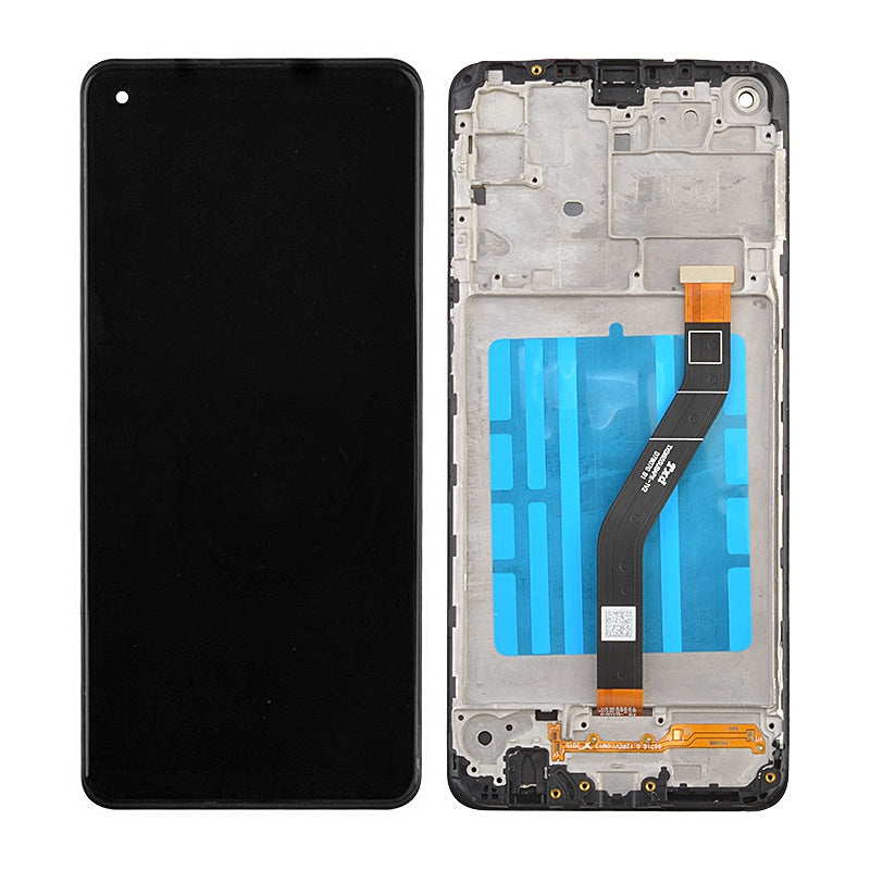 Samsung Galaxy A21 (2020) A215 LCD For Screen Digitizer Assembly With Frame - Black