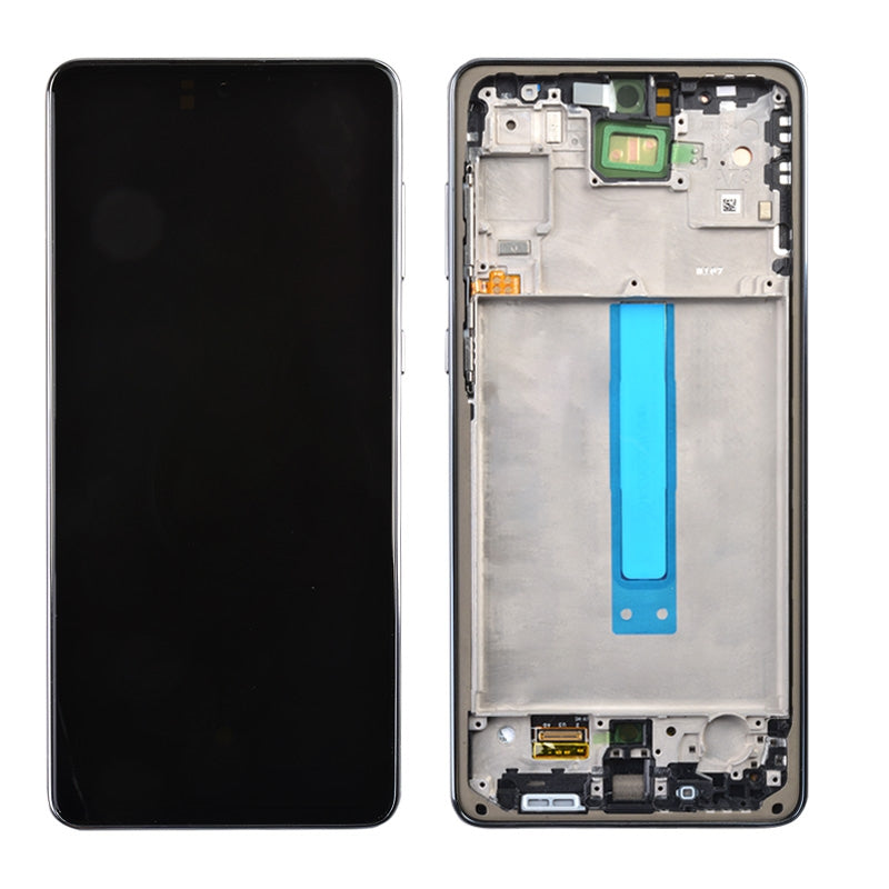 OLED Screen Digitizer Assembly with Frame for Samsung Galaxy A73 5G A736 (Premium) - Black