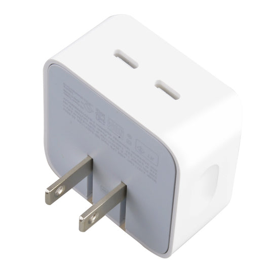 35W Type-C+C Quick Charge Wall Charger for iP 11 to 14 Series/ SE (2020)/ iPad (High Quality) - White