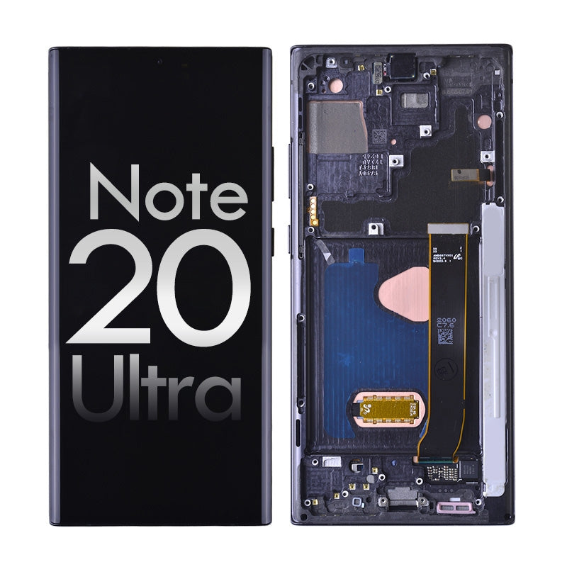 Oled Screen Digitizer Assembly With Frame For Samsung Galaxy Note 20 Ultra N985/ 5G N986 (Premium) -
