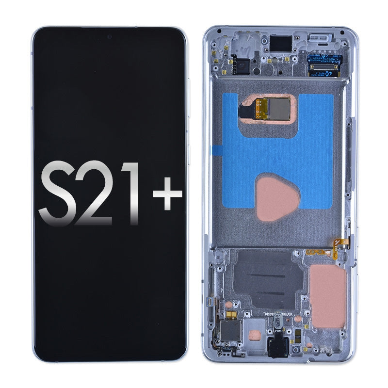 Oled Screen Digitizer Assembly With Frame For Samsung Galaxy S21 Plus 5G G996 (Premium) - Phantom