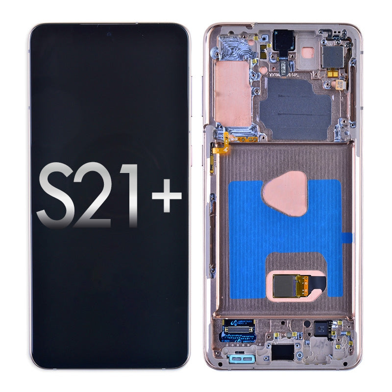 Oled Screen Digitizer Assembly With Frame For Samsung Galaxy S21 Plus 5G G996 (Premium) - Phantom