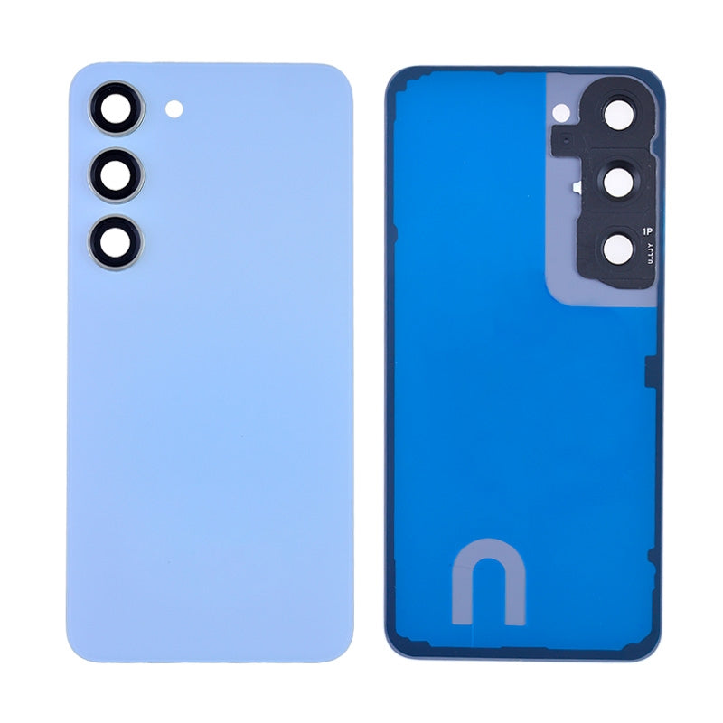 Back Cover with Camera Glass Lens and Adhesive Tape for Samsung Galaxy S23 S911 (for SAMSUNG) - Blue