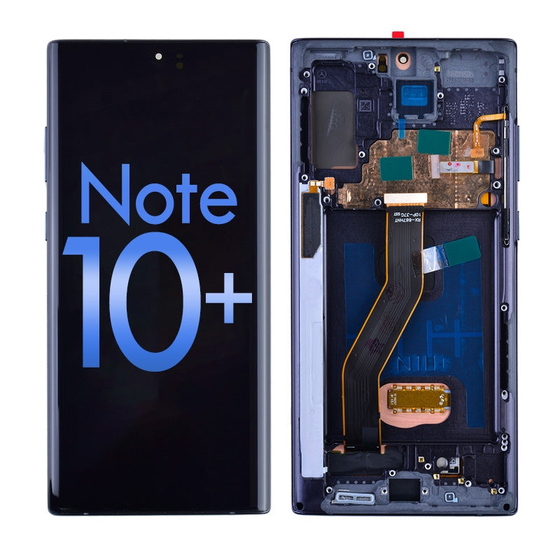 Oled Screen Digitizer With Frame Replacement For Samsung Galaxy Note 10 Plus N975 (Aftermarket) -