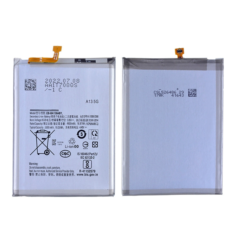 3.85V 4900mAh Battery for Samsung Galaxy A13 5G (2021) A136