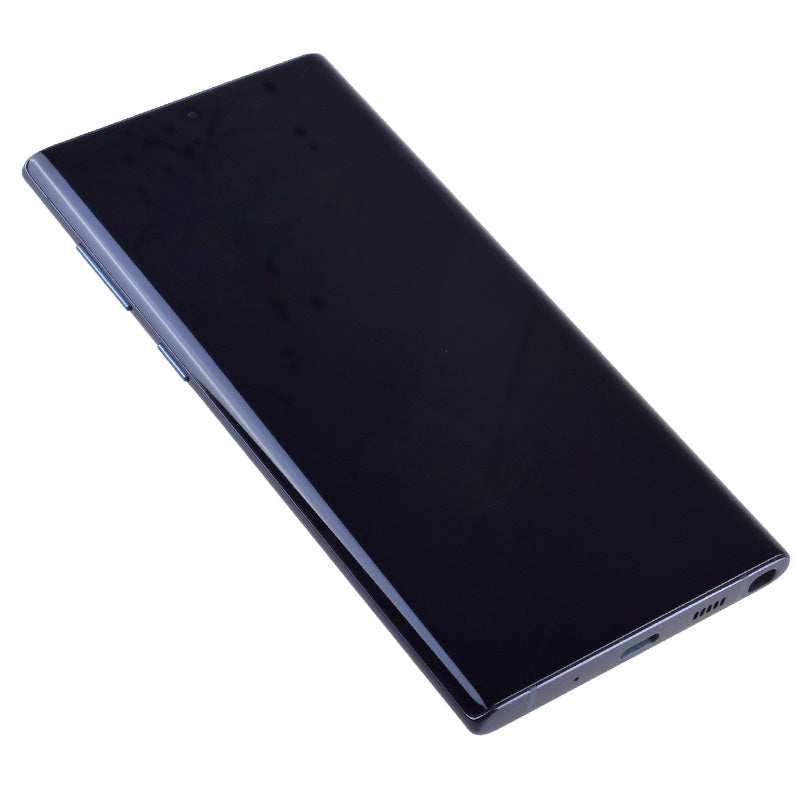 Oled Screen Digitizer With Frame For Samsung Galaxy Note 10 N970 (Aftermarket) - Aura Black